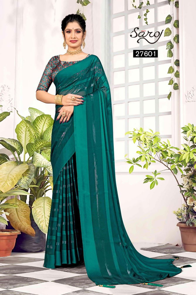 Sneh Milan By Saroj Chiffon Sarees Catalog